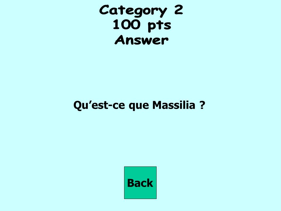 Quest-ce que Massilia Back