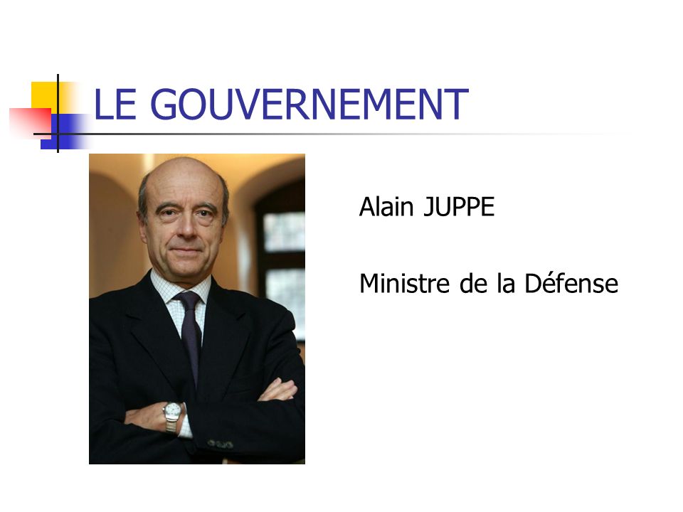 Alain JUPPE Ministre de la Défense