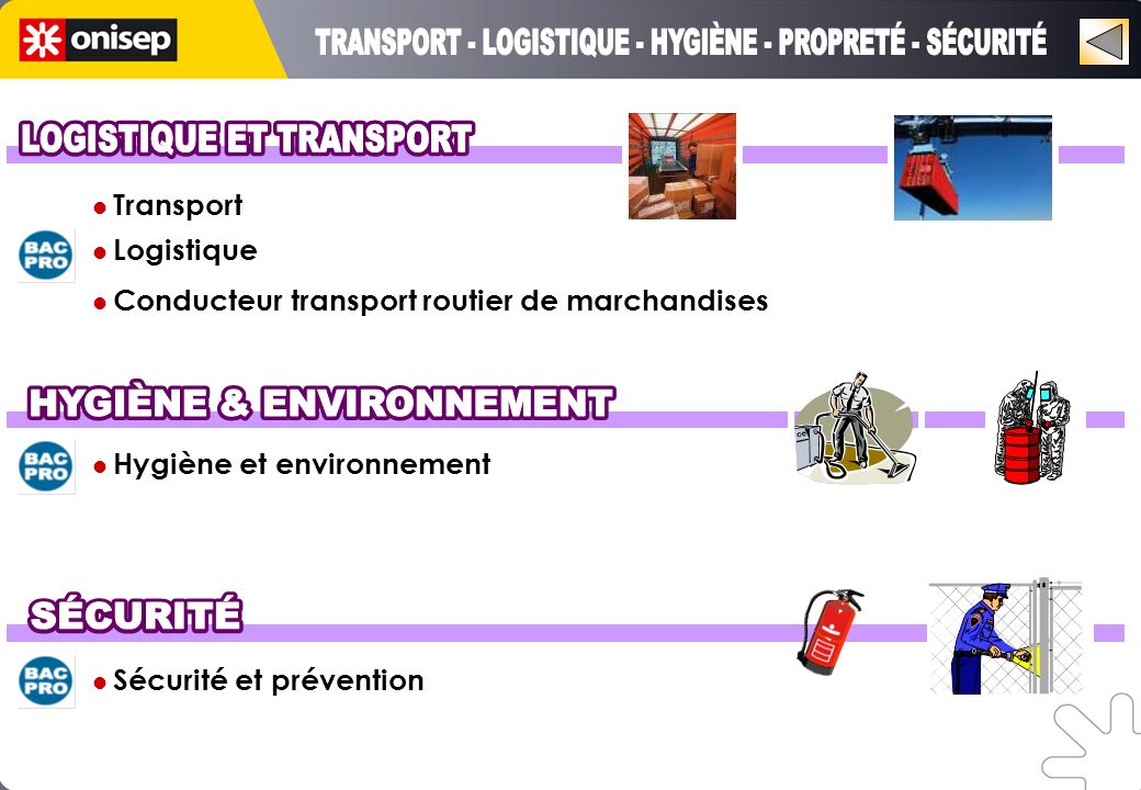 Hygiène et environnement Sécurité et prévention Transport Logistique Conducteur transport routier de marchandises