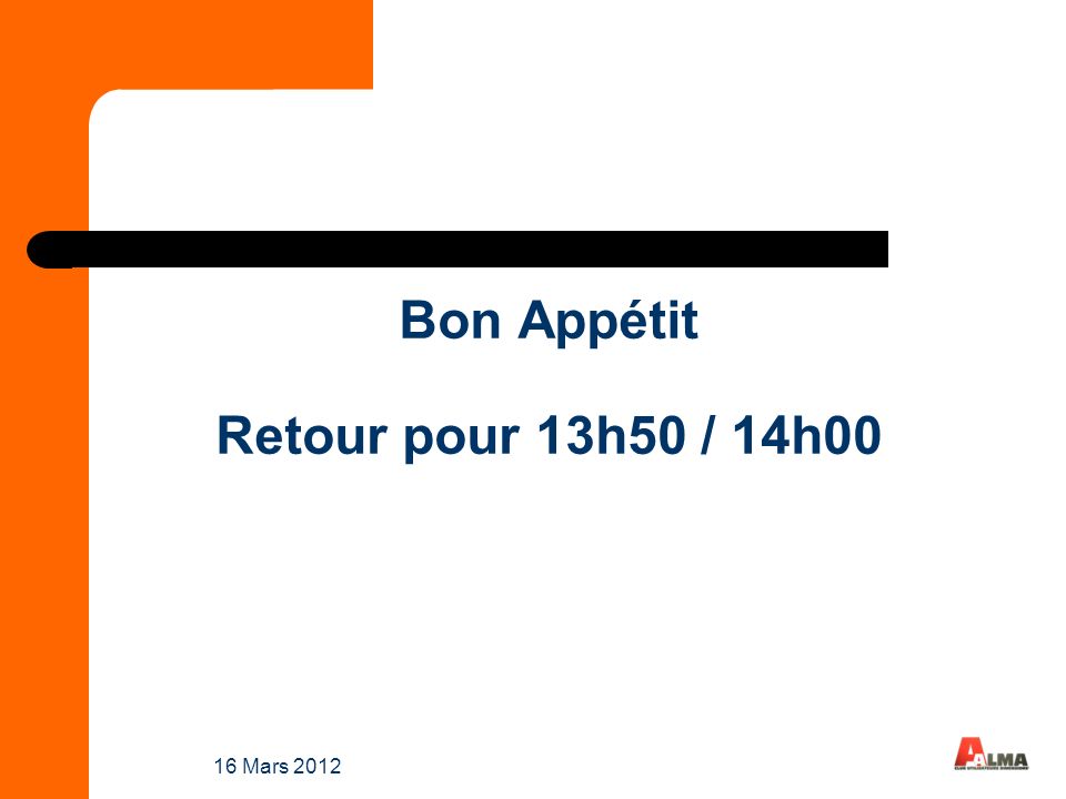 Bon Appétit Retour pour 13h50 / 14h00