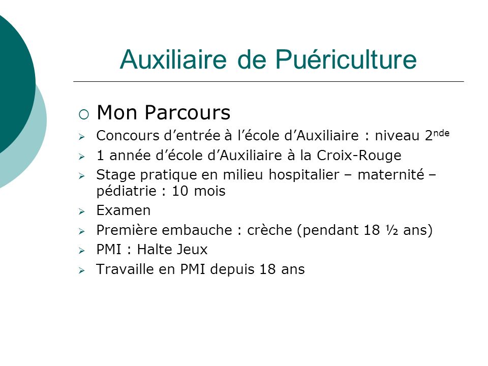 concours d entrée auxiliaire de puériculture