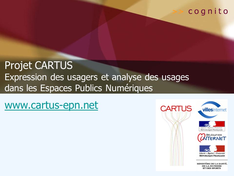 Projet CARTUS Expression des usagers et analyse des usages dans les Espaces Publics Numériques