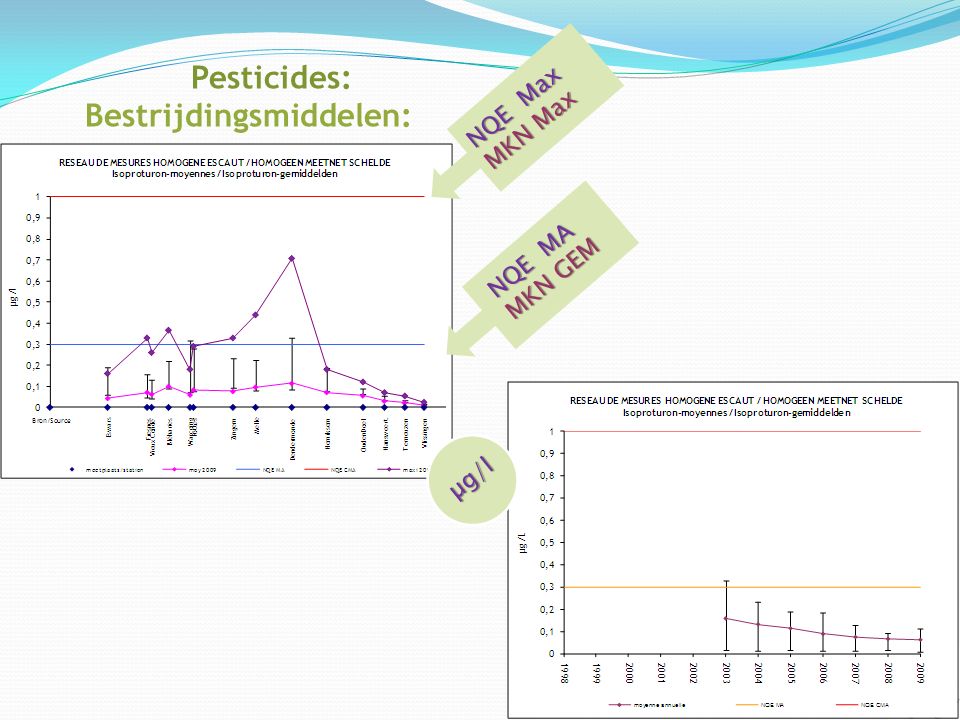 Pesticides: Bestrijdingsmiddelen: NQE Max MKN Max µg/l NQE MA MKN GEM