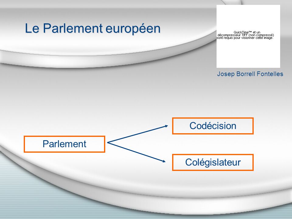 Le Parlement européen Parlement Codécision Colégislateur Josep Borrell Fontelles