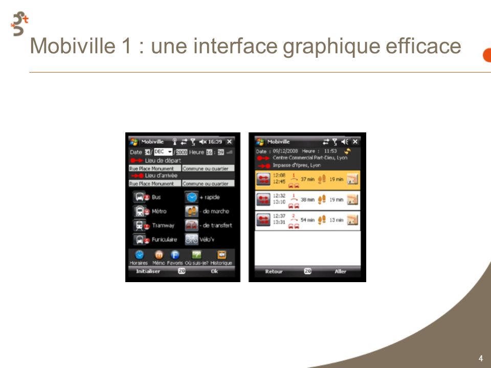 4 Mobiville 1 : une interface graphique efficace