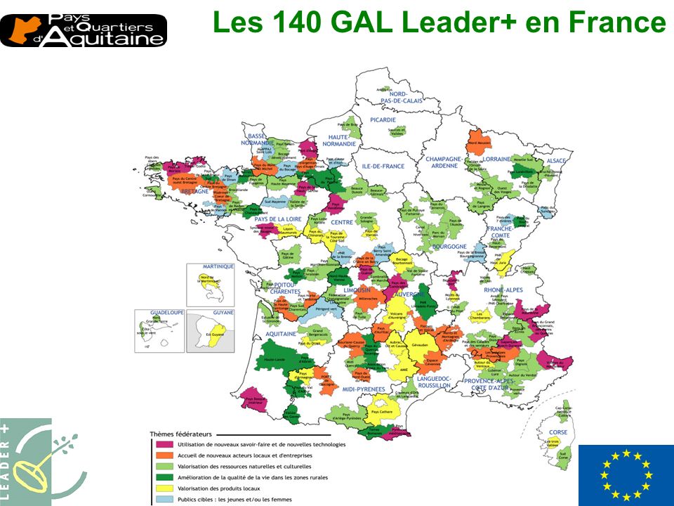 <<<<<! Les 140 GAL Leader+ en France