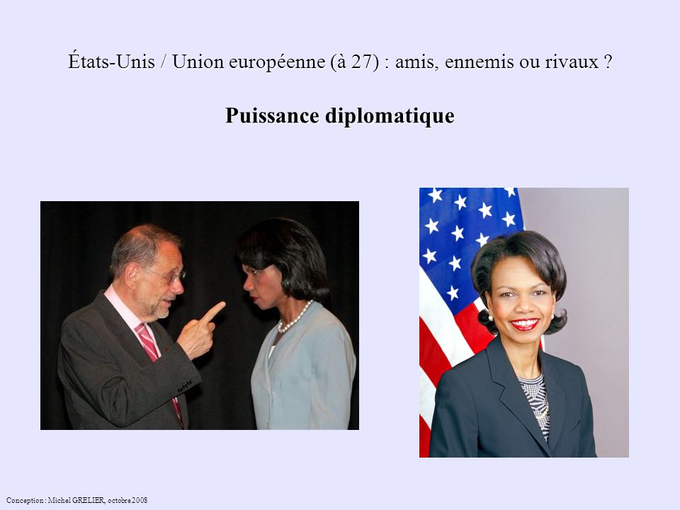 États-Unis / Union européenne (à 27) : amis, ennemis ou rivaux .