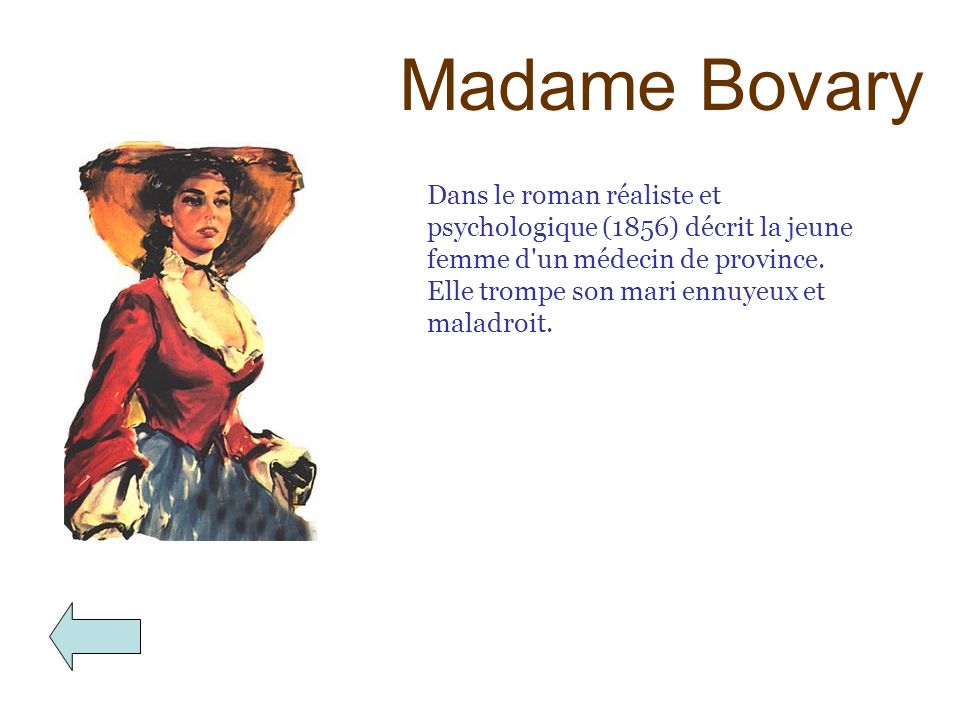 rencontre amoureuse mme bovary