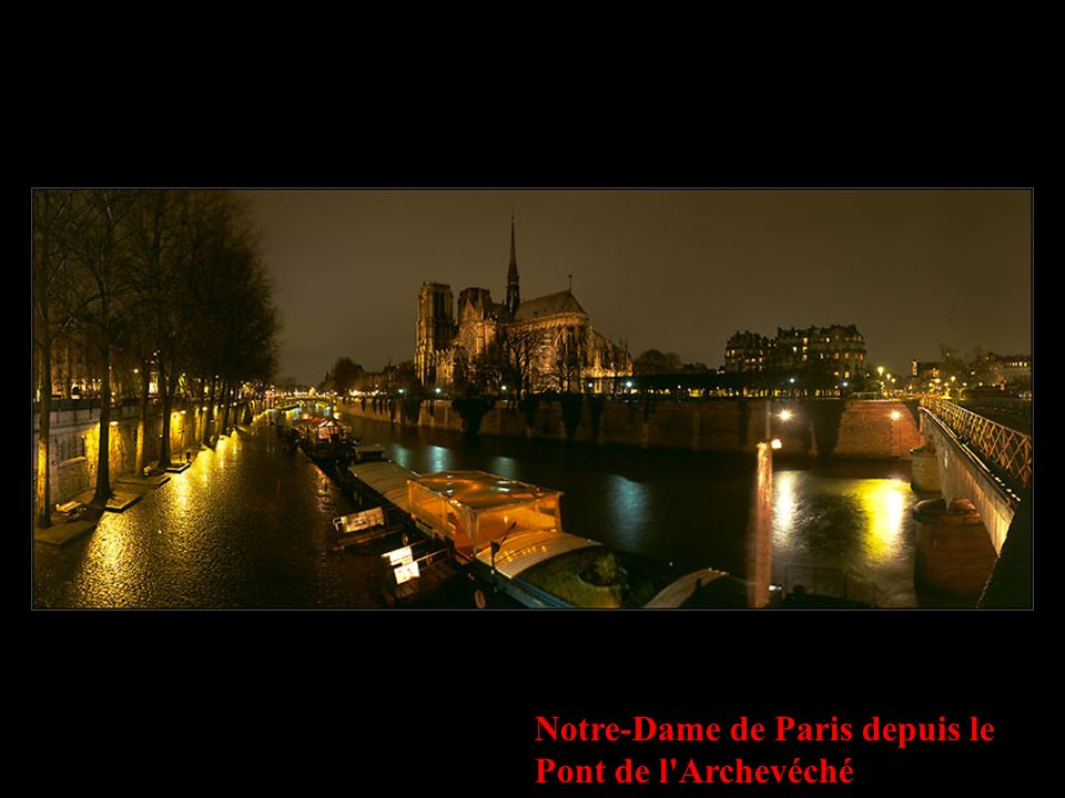 L Ile de la Cité et Notre-Dame de Paris, Depuis le Port de l Hôtel-de-Ville