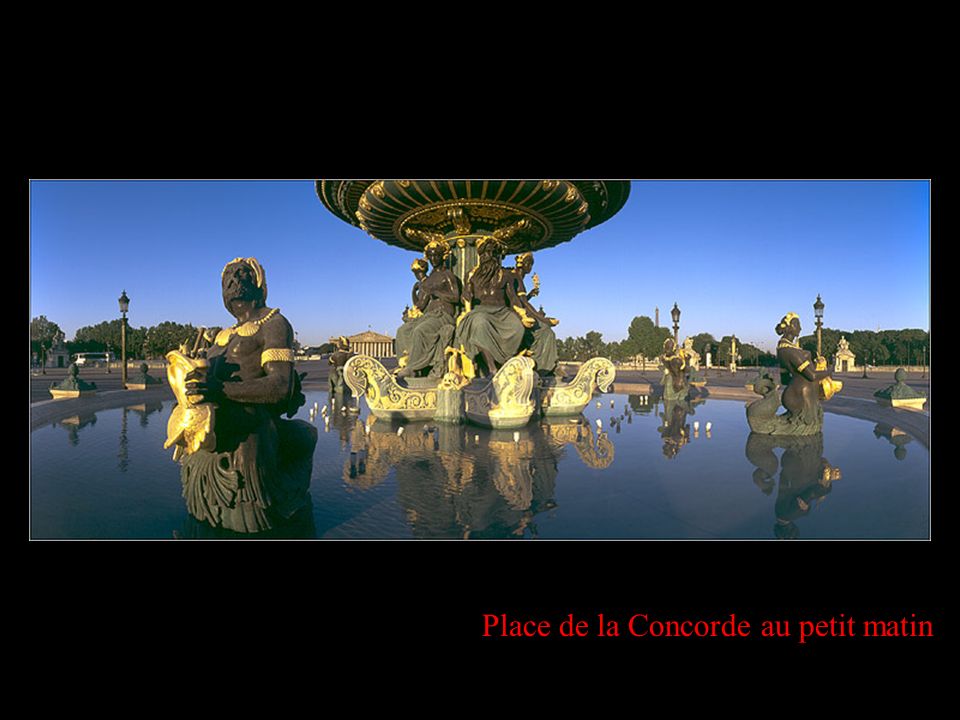 Place de la Concorde, au crépuscule…