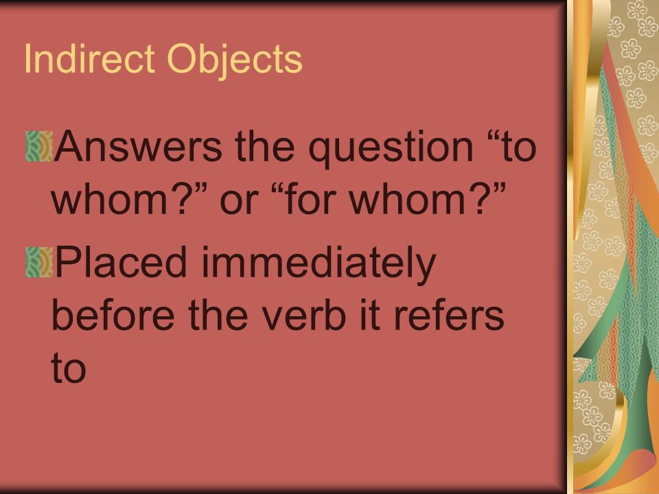 Lui et Leur Indirect Object Pronouns
