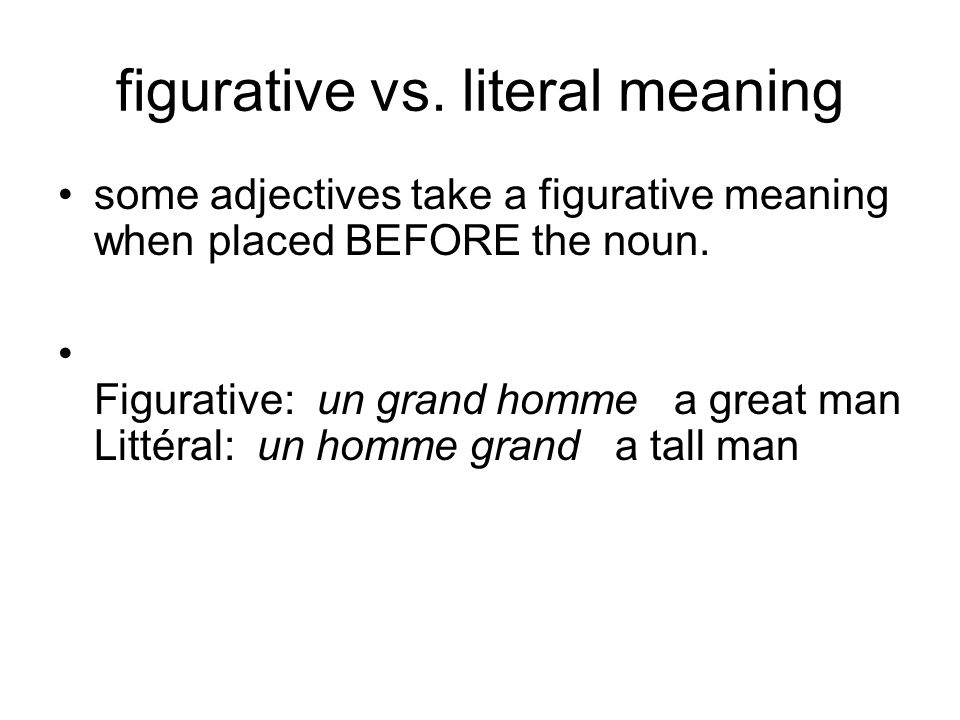 figurative vs.