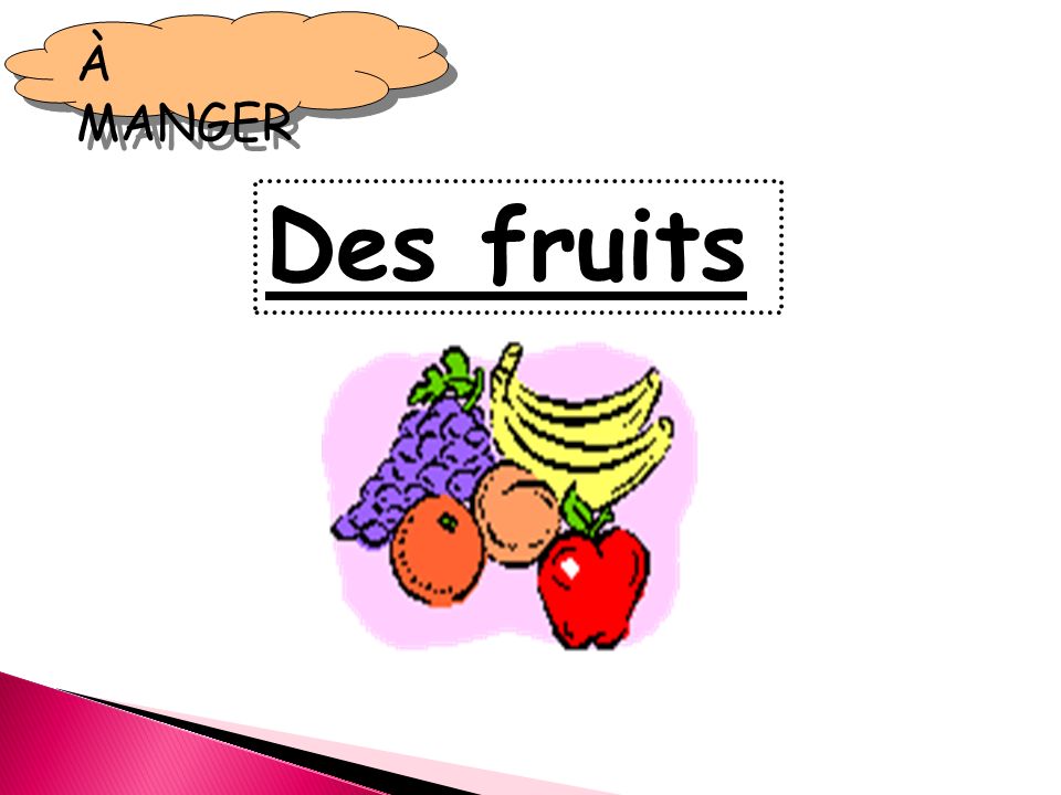 Des fruits À MANGER