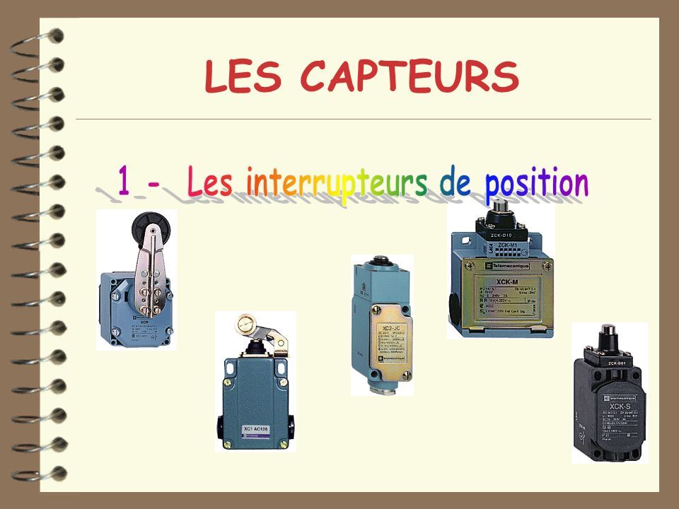 Les Capteurs Les Interrupteurs De Position Les D Tecteurs De Proximit