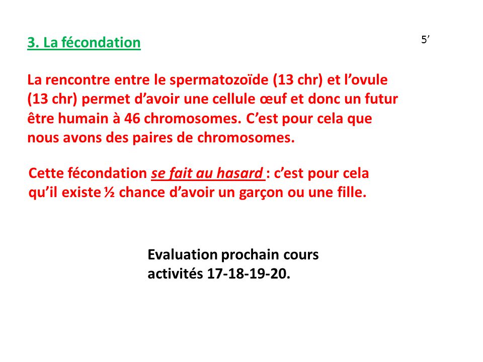 ou se produit la rencontre des cellules reproductrices