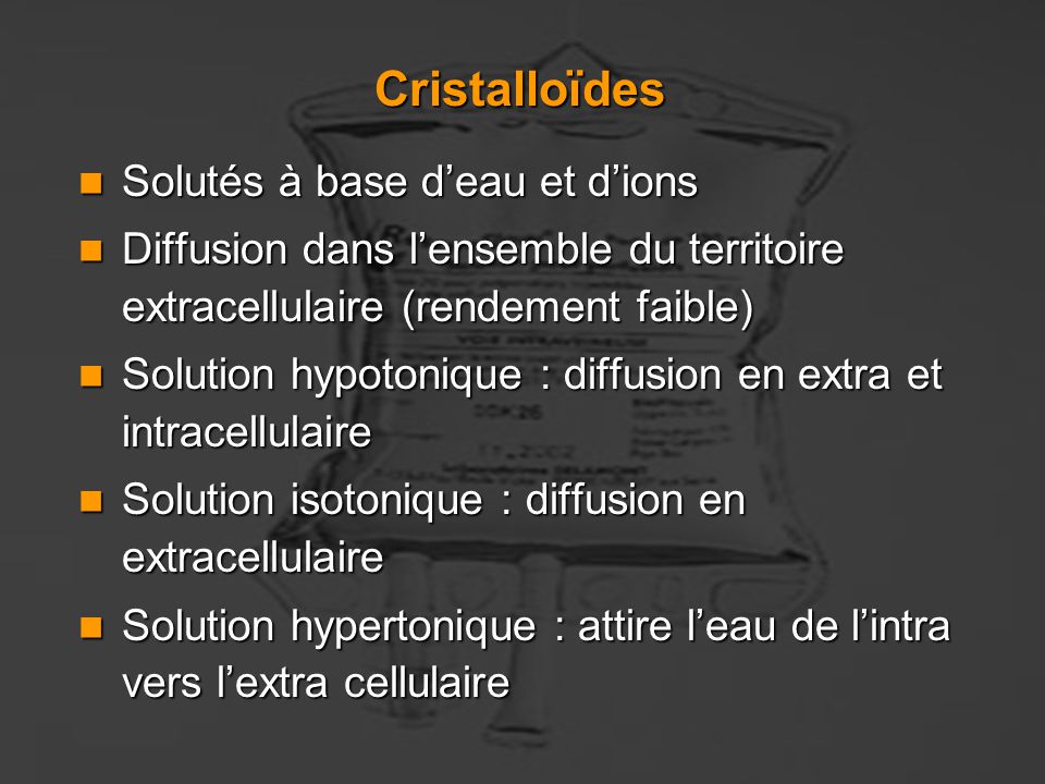 Cristalloïdes définition
