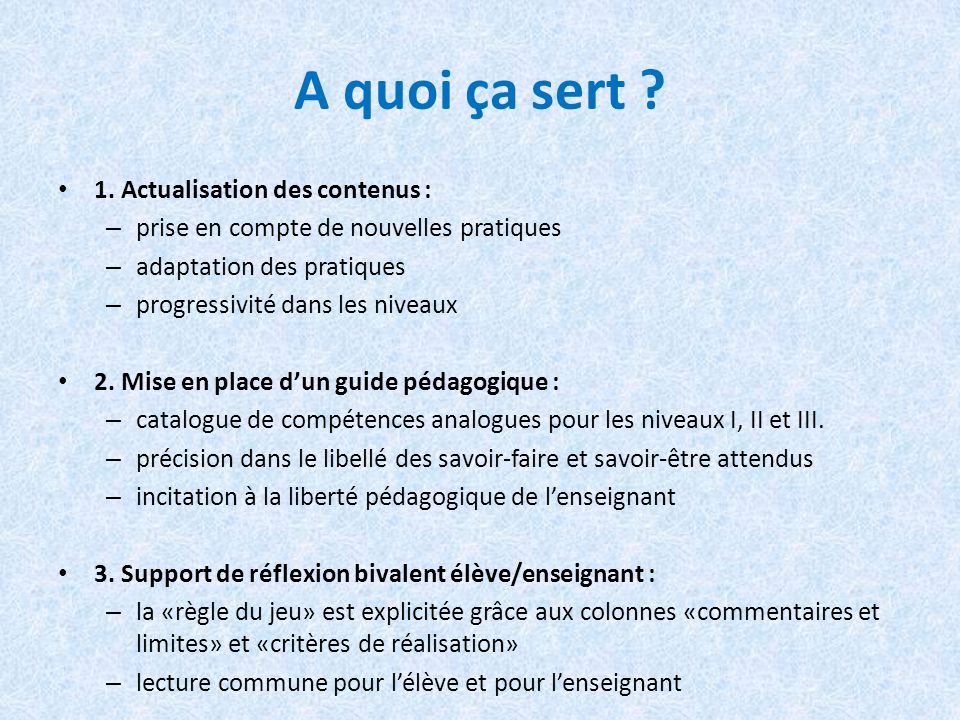 D.Lorido MF1 12152 Formation niveau 3 FFESSM Objectif Former des plongeurs