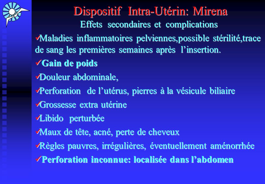 effets secondaires stérilet hormonal effets secondaires stérilet hormonal