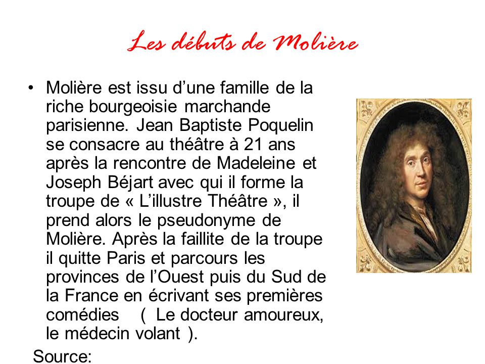 rencontre avec moliere