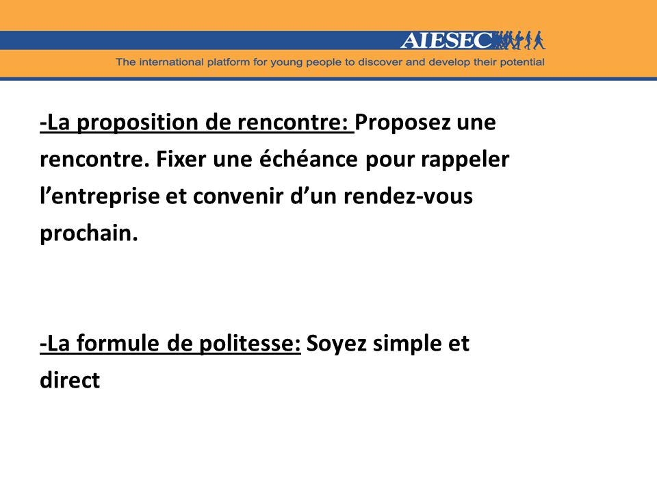 lettre de remerciement suite à une rencontre