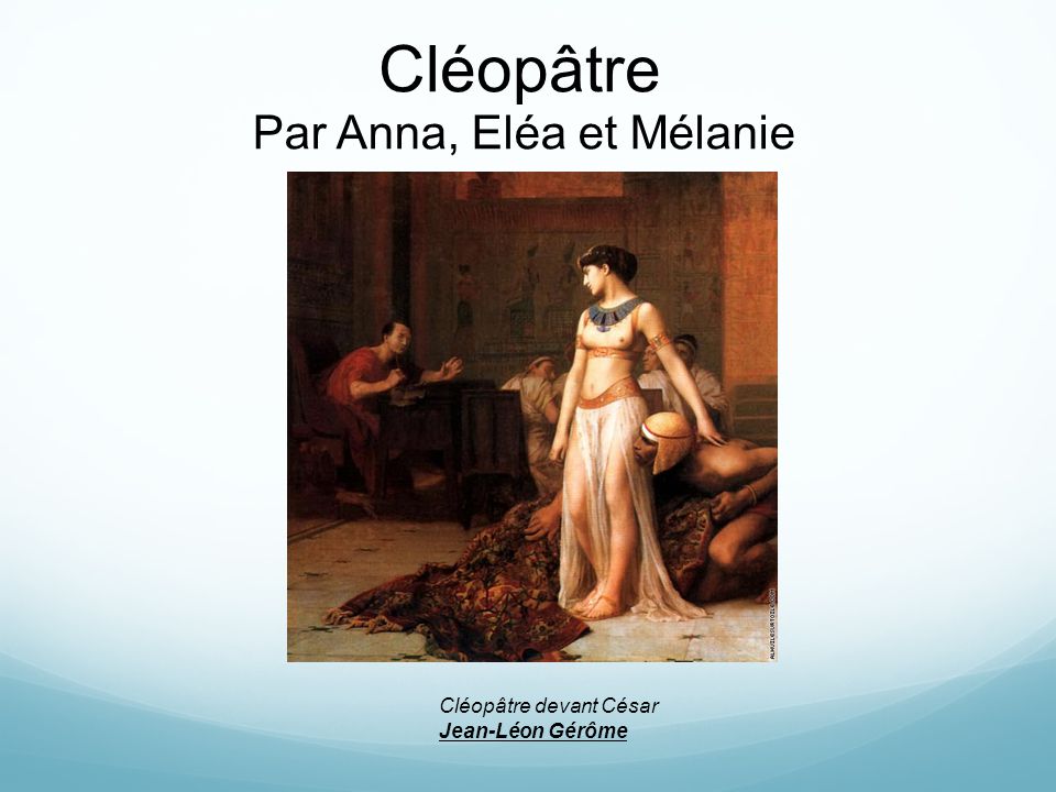 rencontre antoine et cleopatre