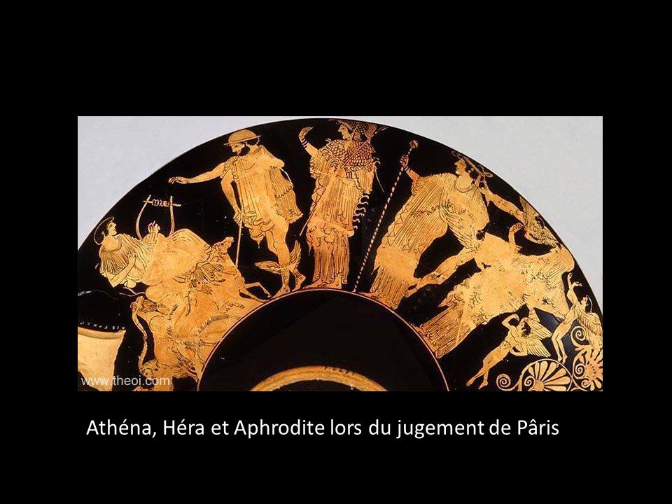 Athéna, Héra et Aphrodite lors du jugement de Pâris