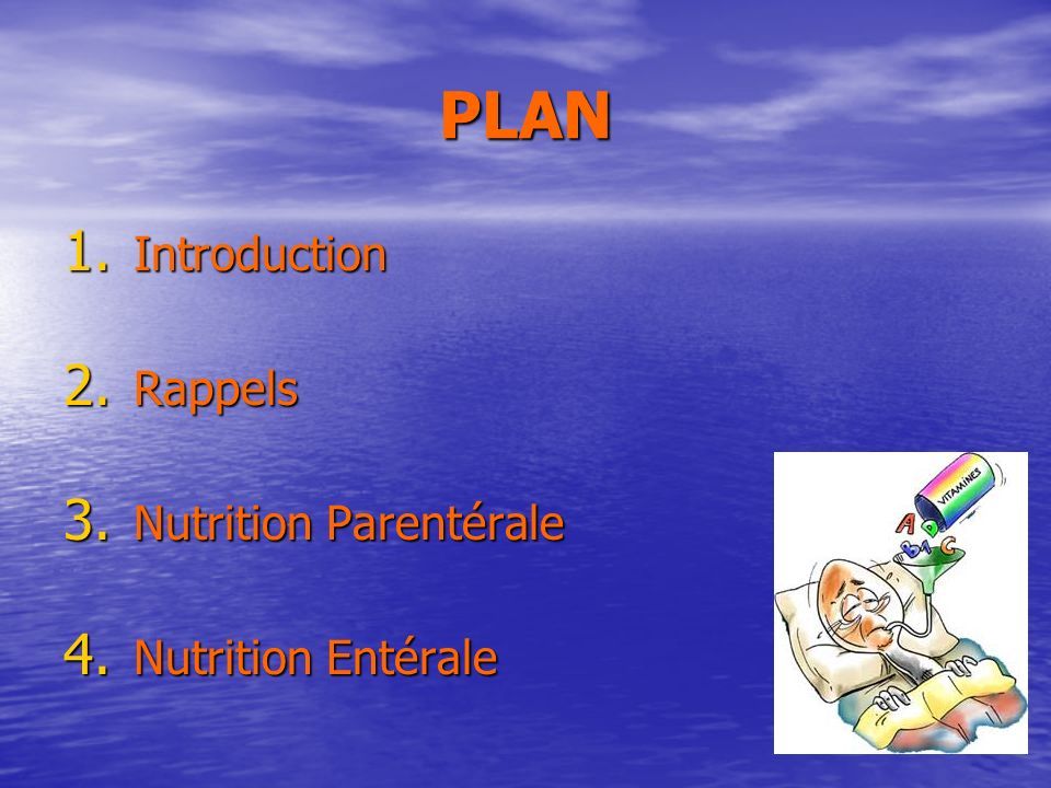 La Nutrition En R Animation Plan Introduction Rappels