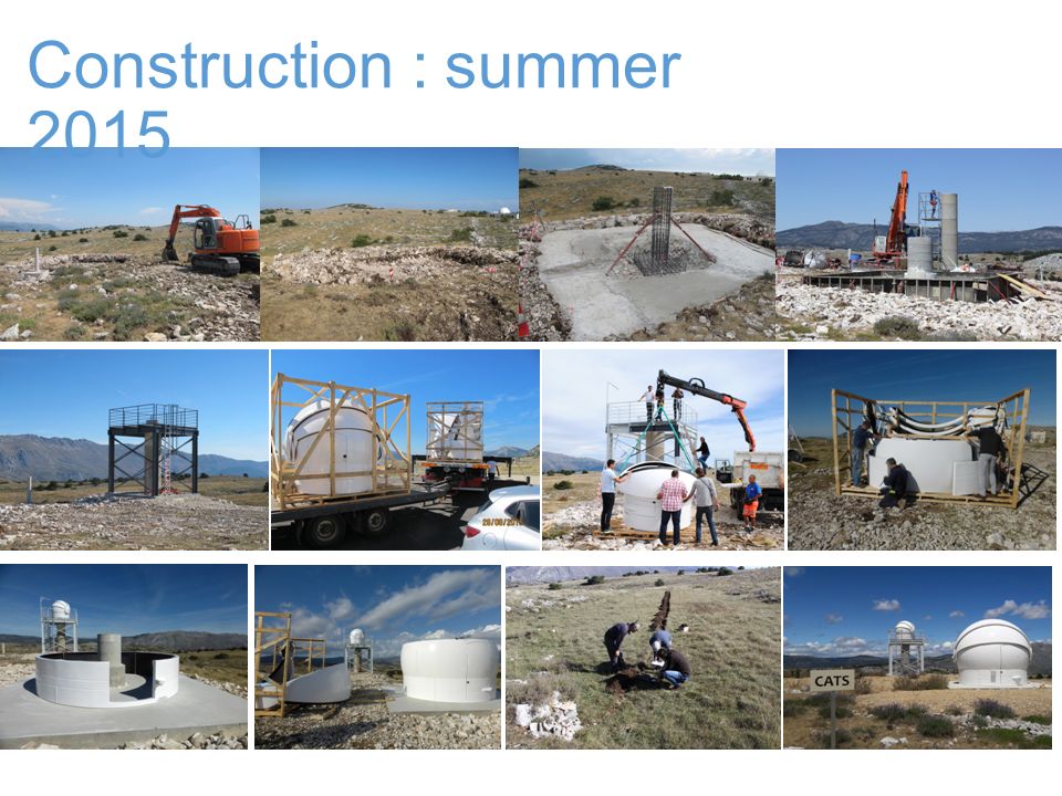 Construction : summer 2015