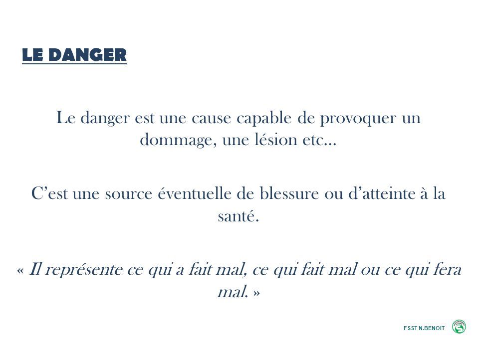 Compétence 1 Etre capable de se situer en tant quacteur de prévention