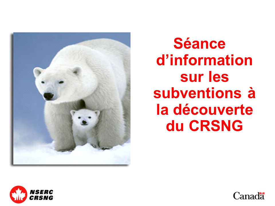 S Ance Dinformation Sur Les Subventions La D Couverte Du Crsng