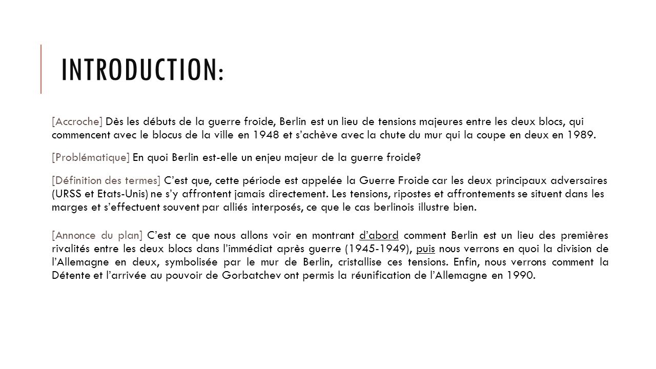 Dissertation Guerre Froide Gratuite