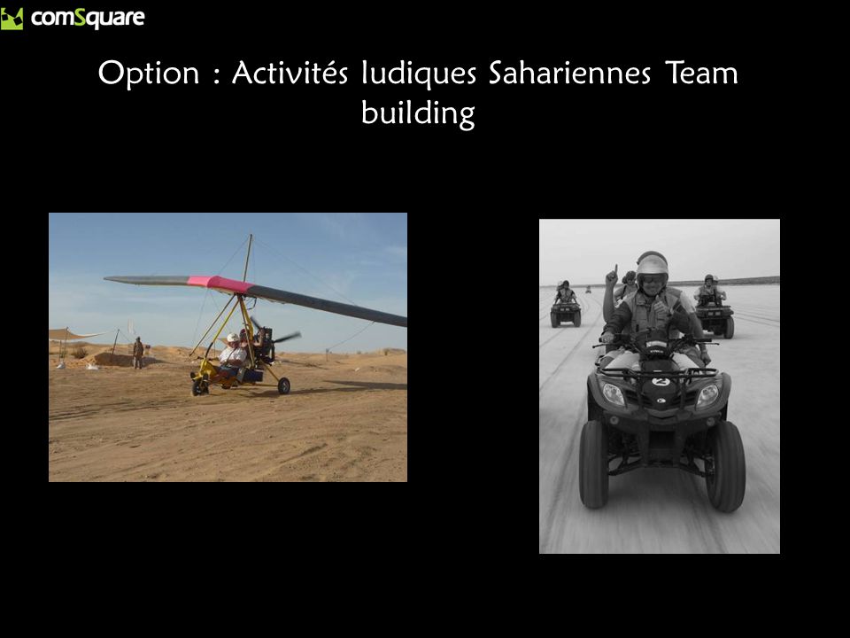ULM Cerf volant Option : Activités ludiques Sahariennes Team building