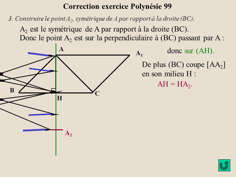 point de rencontre hauteur triangle