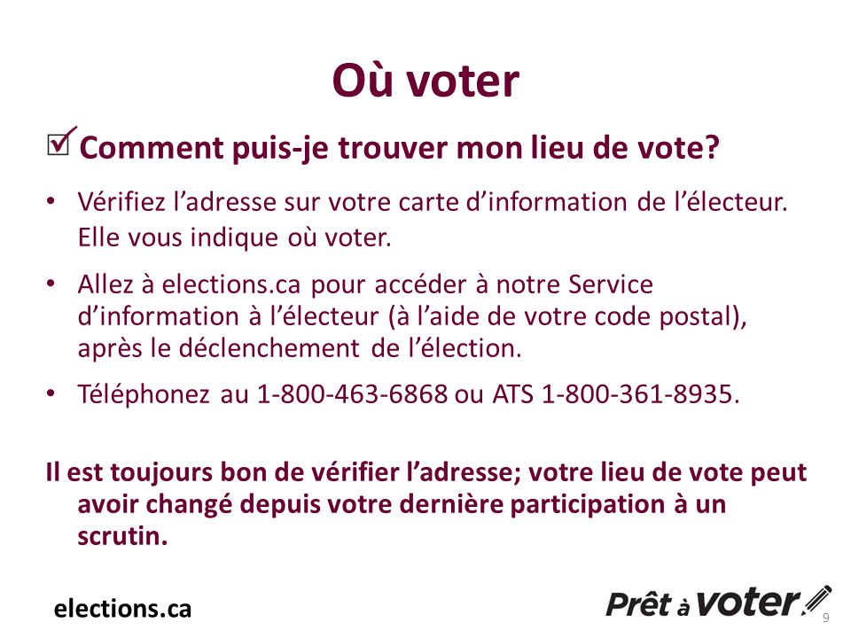 comment savoir ou je suis inscrit pour voter