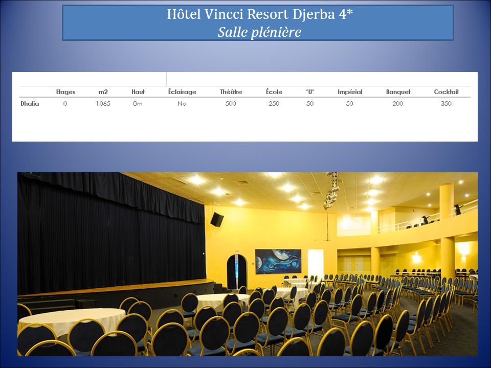 Hôtel Vincci Resort Djerba 4* Salle plénière