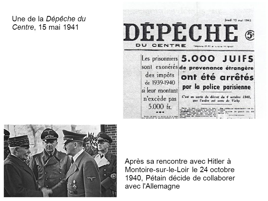 rencontre pétain hitler