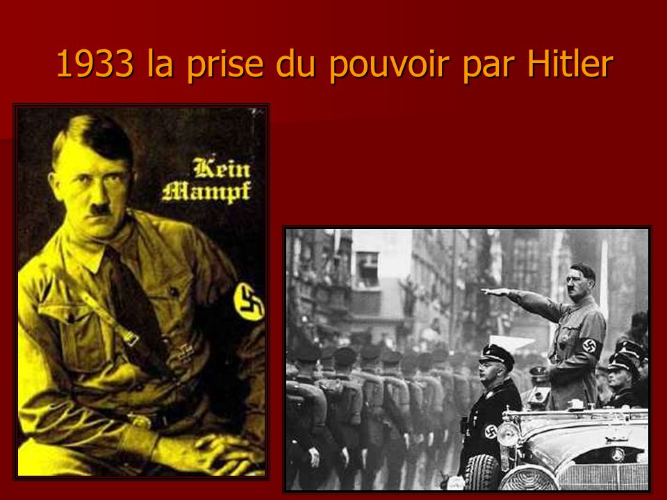 1933 la prise du pouvoir par Hitler