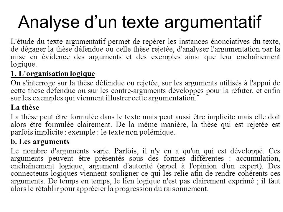 comment trouver des arguments dans un texte