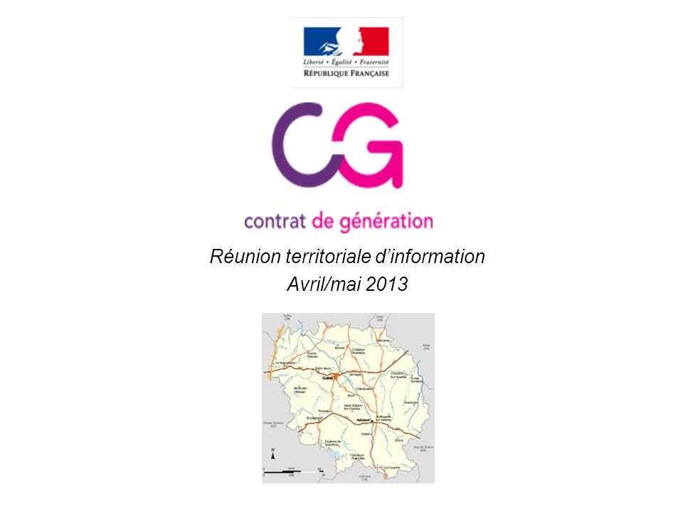 Réunion territoriale dinformation Avril/mai 2013