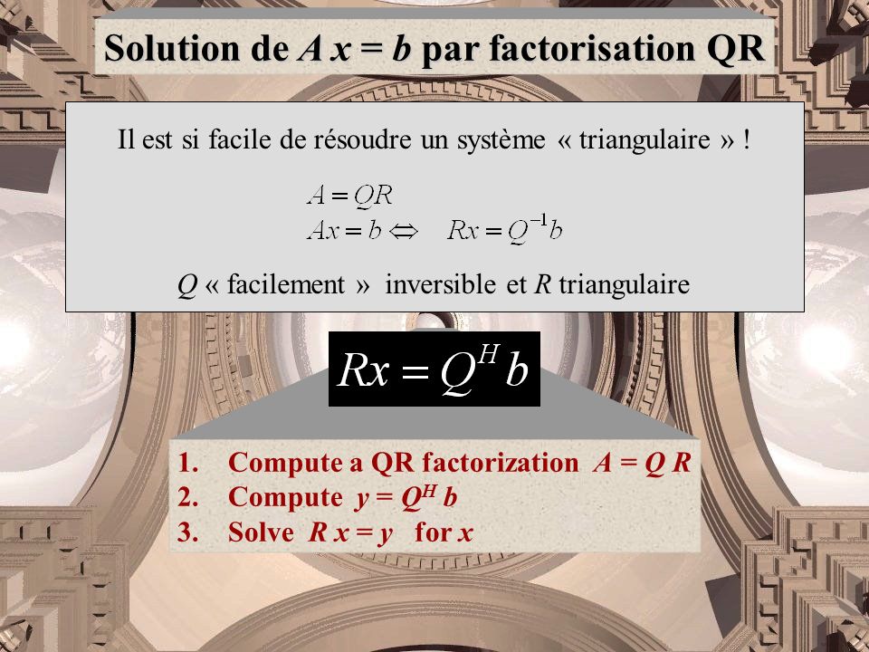 exemple de factorisation qr