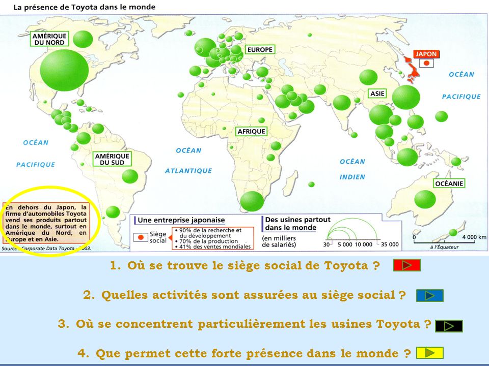 Usines toyota dans le monde