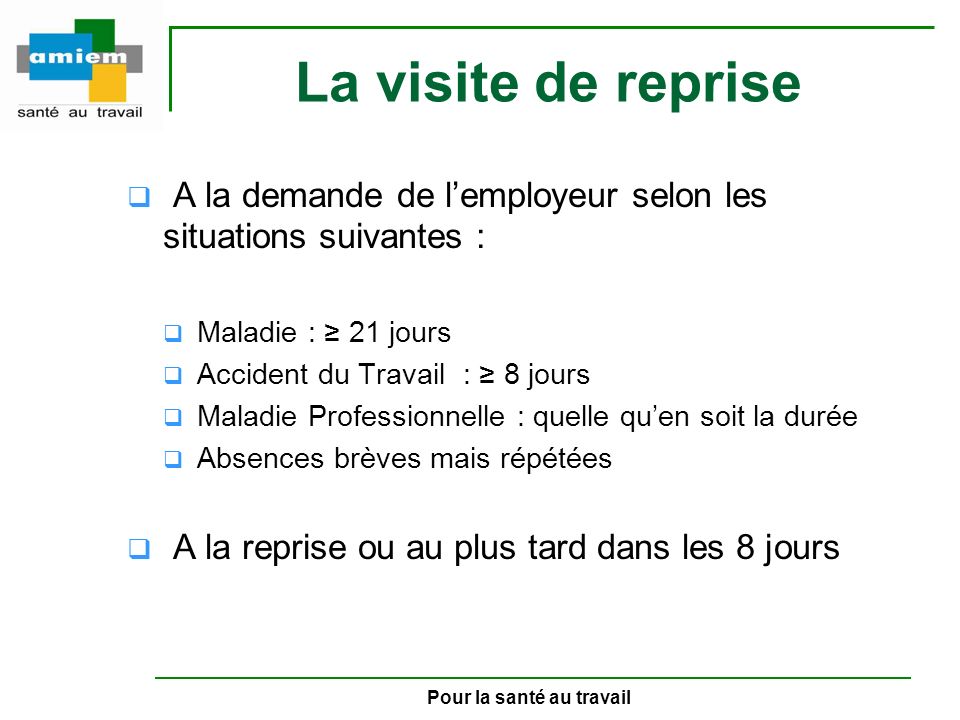 Demander a rencontrer medecin du travail
