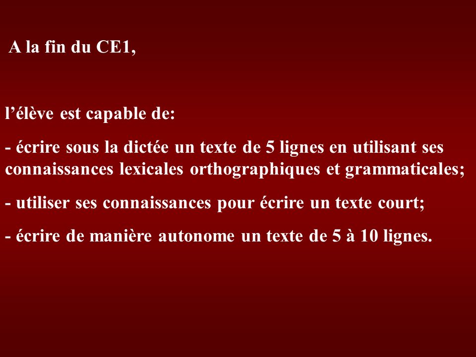 leçons grammaire ce1