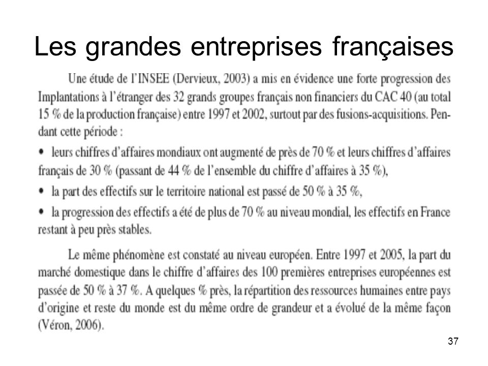 37 Les grandes entreprises françaises