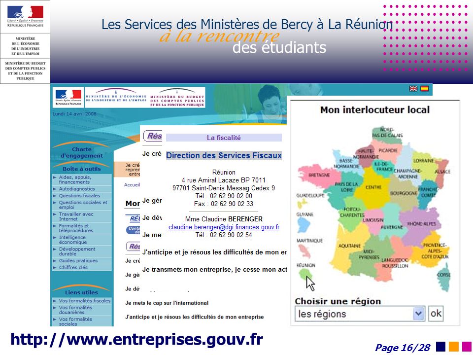 Les Services des Ministères de Bercy à La Réunion à la rencontre des étudiants   Page 16/28
