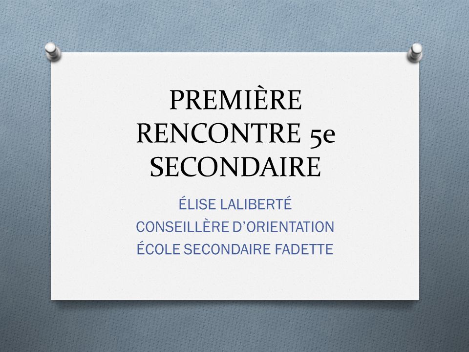 premiere rencontre sujet