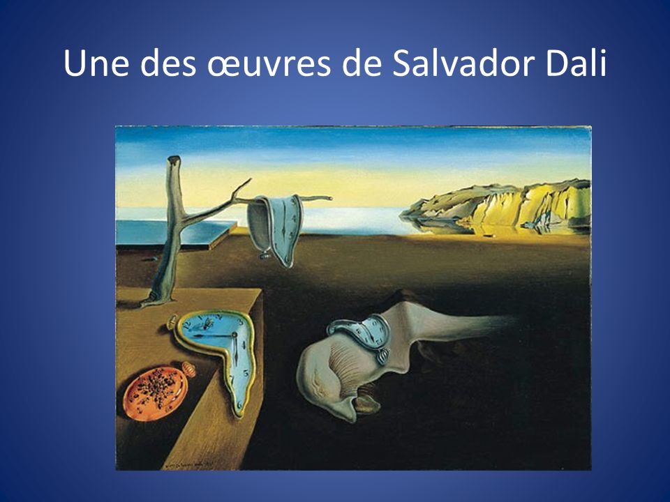 Une des œuvres de Salvador Dali
