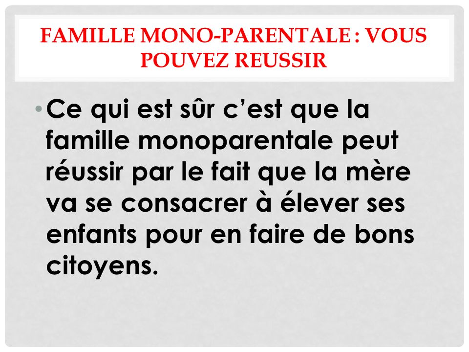 rencontres familles monoparentales