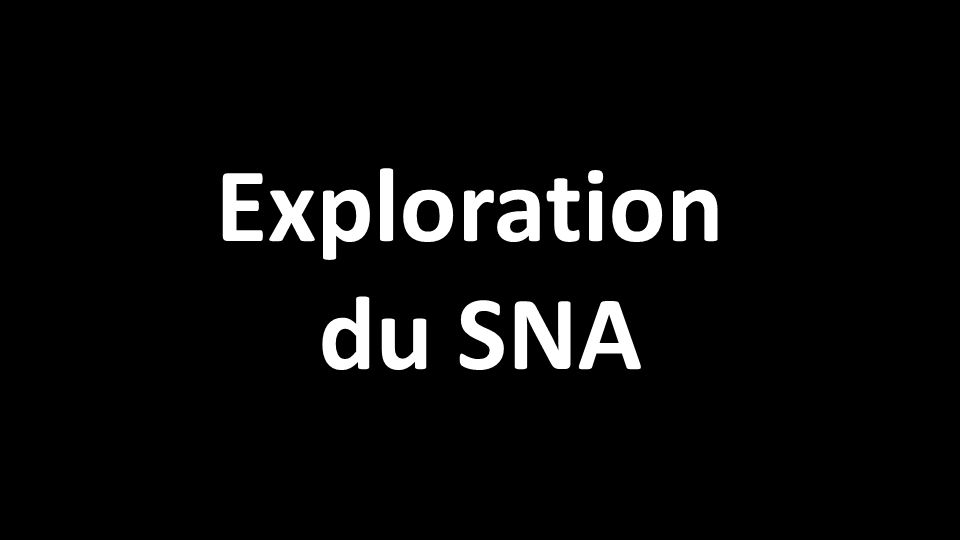 Exploration du SNA