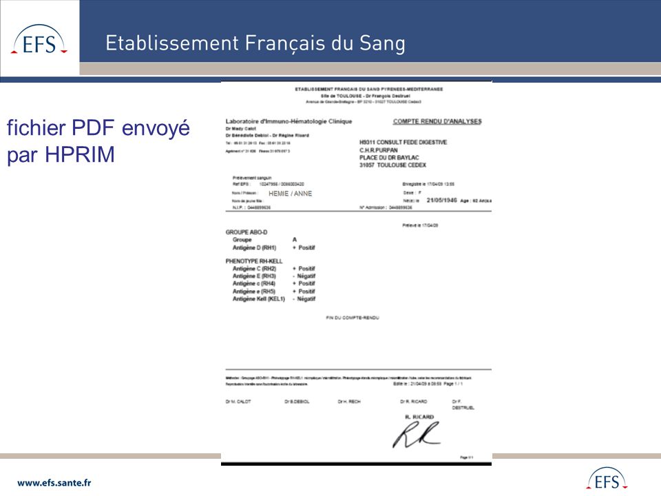 exemple de fichier hprim